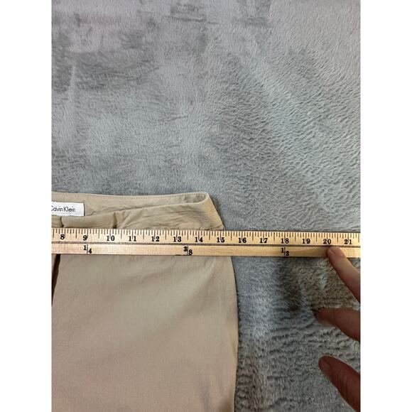 calvin klein Beige Stretchy Khaki Wrinkle Resistant Waist 15 Inches Size 6 Pants - Picture 7 of 7